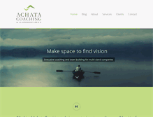 Tablet Screenshot of achatacoaching.com